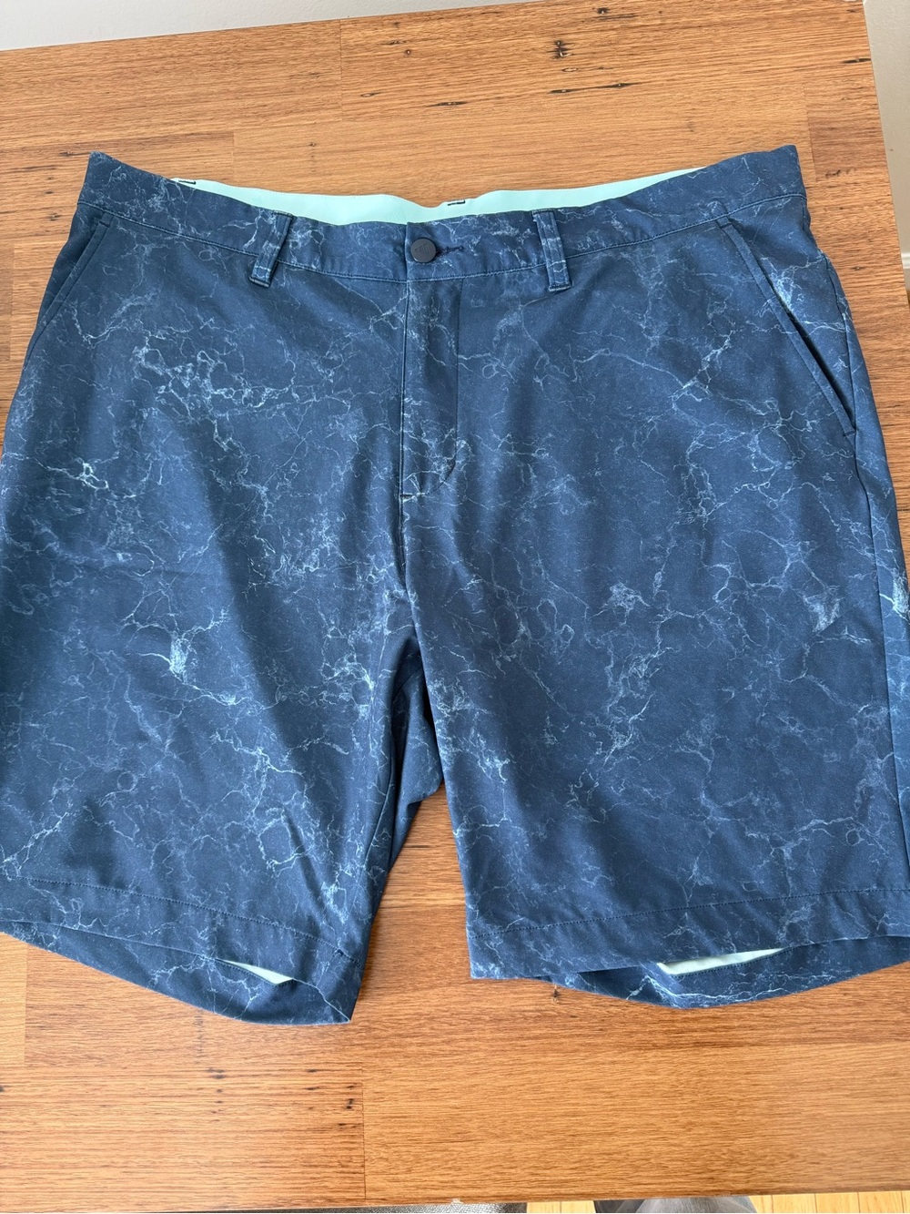 adidas Men's Blue Marble Hybrid Shorts